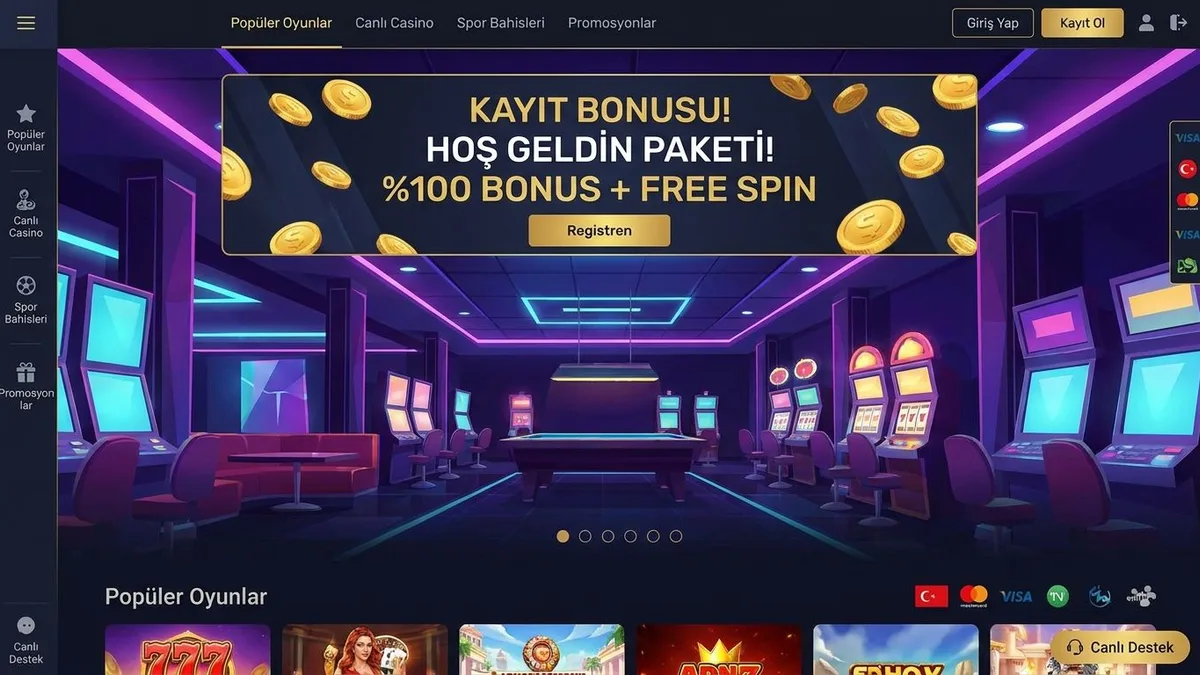 Bonusla kayıt ol